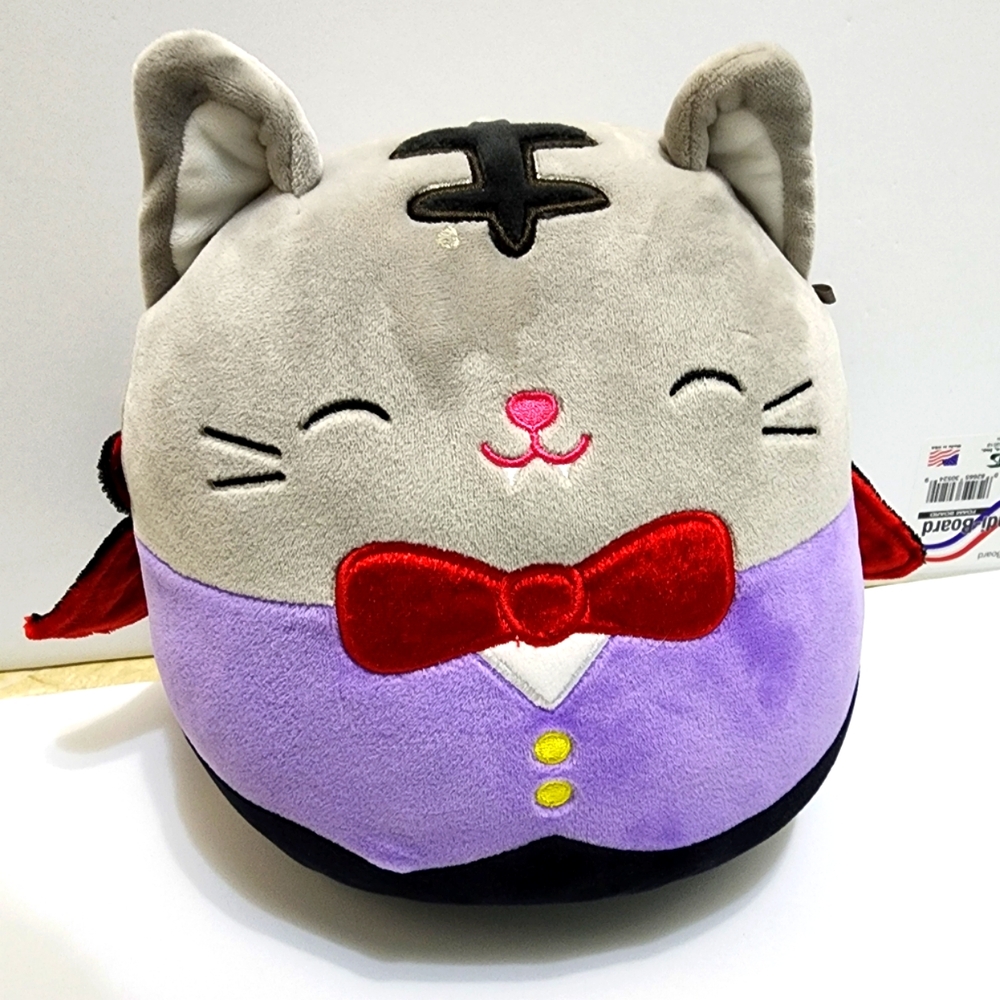NWOT  SQUISHMALLOWS TALLY THE DRACULA CAT 8" STUFFED TOY